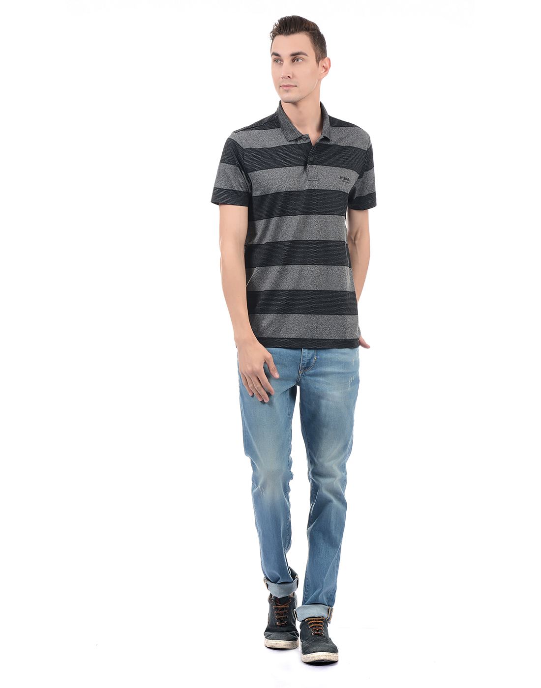 U.S. Polo Assn. Men Casual Wear Striped T-Shirt